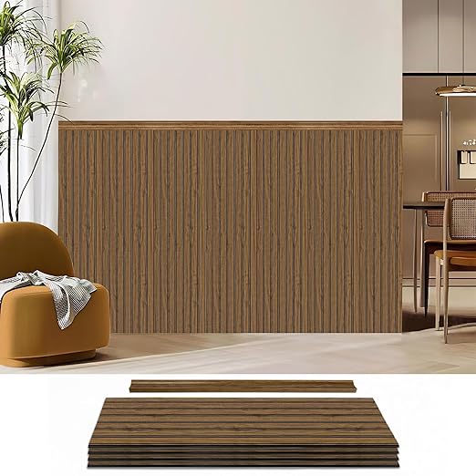 Art3d Wainscotting Wall Panel Kit, 37.8" Tall Beadboard Panels for Walls, Polystyrene Board and Batten Wall Panel Kit, Easy DIY Decorative Trim for Living Room, Kitchen, Bedroom – Covers 31 Sq.Ft