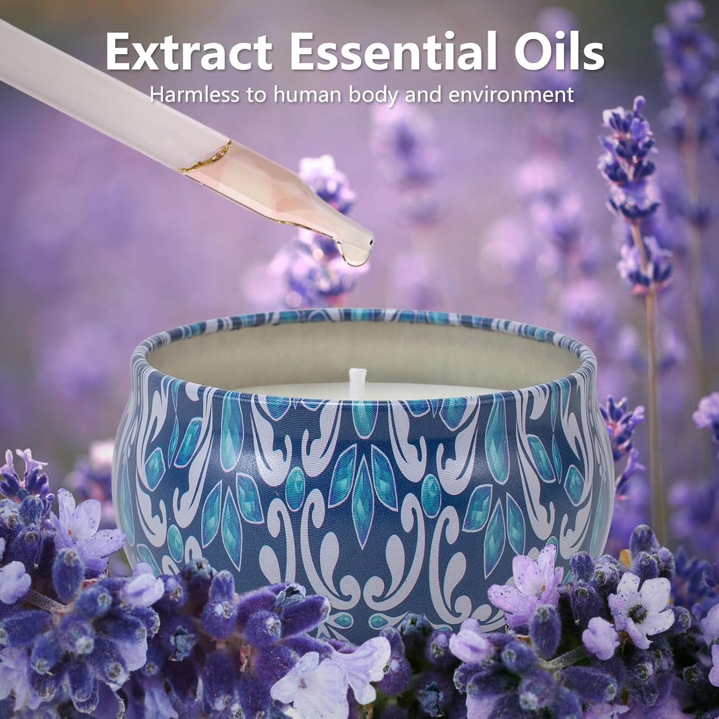 3 Pack Scented Candles Gift, 2.5 oz Aromatherapy Candles for Home Scented, Natural Soy Candles Stress Relief Gift for Women, Portable Small Jar Candles Set Gifts for Mother's Day, Birthday