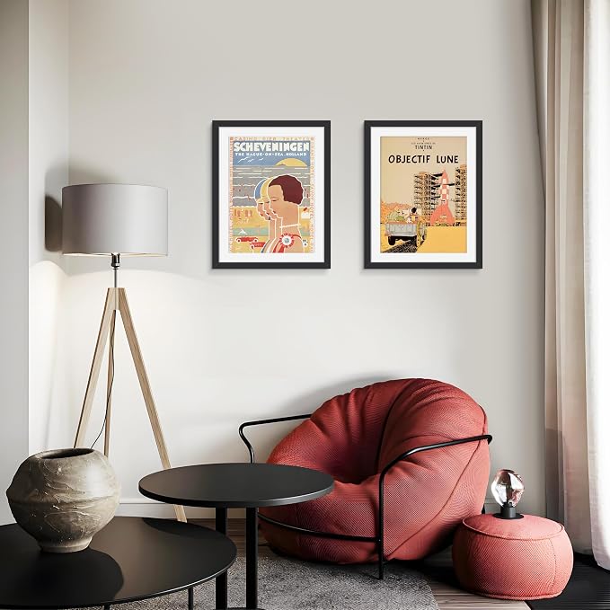 Picrit 14x18 Picture Frame 3 Pack, Black Poster Frame, Display Poster 12 x 16 with Mat or 14 x 18 without Mat for Horizontal or Vertical Wall Mounting