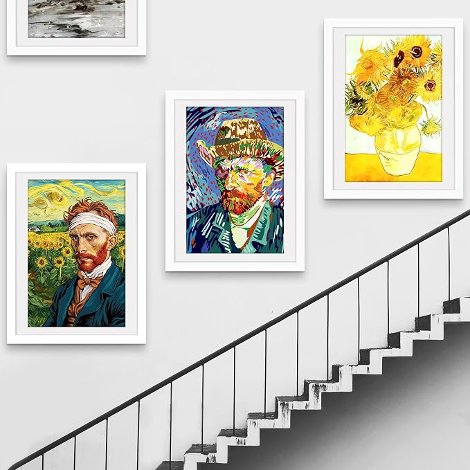 Picrit 30x40 Picture Frame 3 Pack, White Poster Frame, Display Poster 24 x 36 with Mat or 30 x 40 without Mat for Horizontal or Vertical Wall Mounting