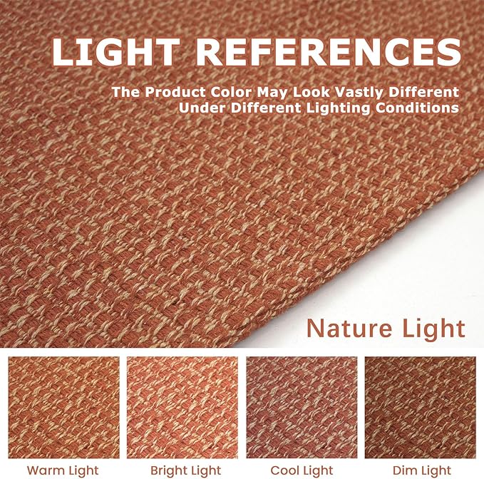 KOZYFLY Runners for Hallways 2x5 ft Washable Kitchen Runner Non Slip Rubber Backed Hall Runners Cotton Entryway Runner Rugs Floor Carpet for Indoor Backdoor Bedroom Kitchen, Orange/Tan