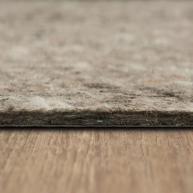 Mohawk Home Non Slip Rug Pad 12' x 15' - 1/2" Thick Felt + Latex Rubber Gripper - Dual Surface Cushion for Hardwood, Carpet, Tile Floors, Made in USA