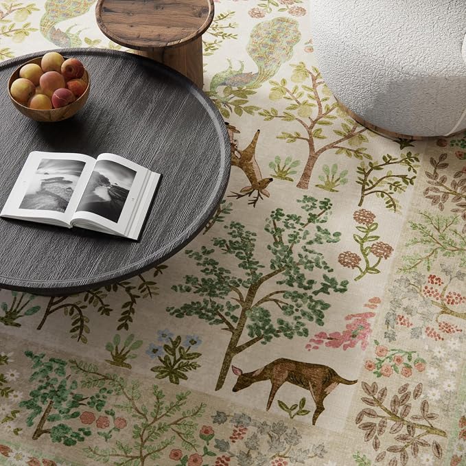 Runner Rug Washable Kitchen Runner: 2'x 6' Hallway Runner Rugs Stain Resistant Non Slip Low Pile Soft Carpet Runner Rugs for Entryway Hallways Bedroom Indoor Laundry Room Farmhouse
