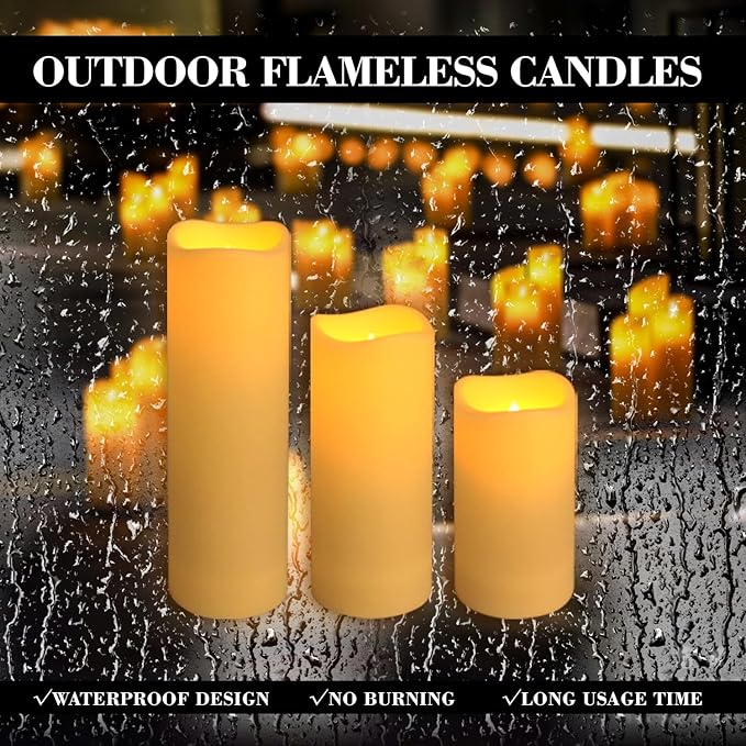 24-Pack LED Flameless Candles with Remote Control - Perfect for Home, Parties, and Special Occasions - Create a Magical Ambiance Effortlessly(Three Sizes).