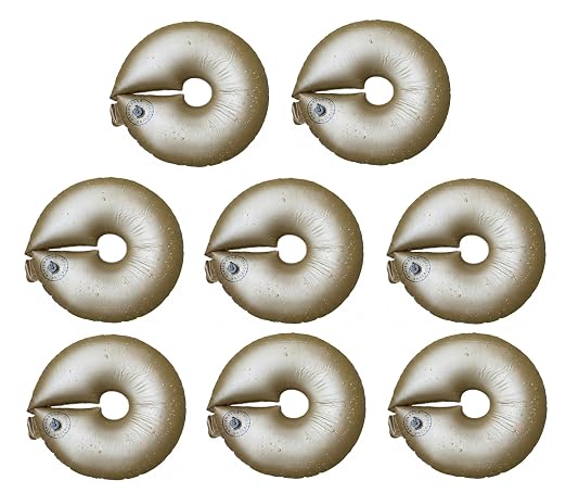 Slow Release Ring-Style Tree Watering Bag - 15 Gallon Watering Ring for Trees, Discipline Essentials (8 Pack, Brown/Black)