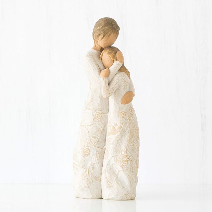 Willow Tree Close to me, Apart or Together, Always Close to me, Expresses Loving Relationships Between Mother and Daughter, Sisters or Friendships, Sculpted Hand-Painted Figure