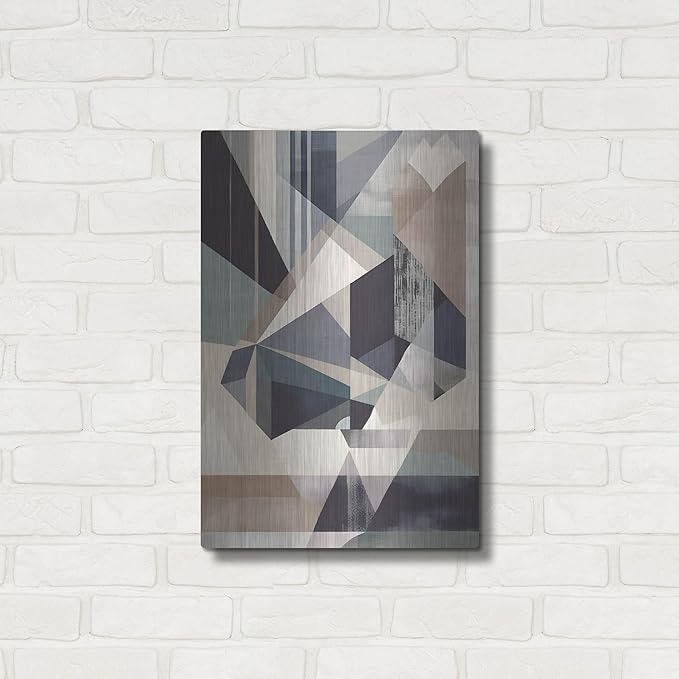 'Geometric 4' by Petals Prints Design, Metal Wall Art, 16"x24"