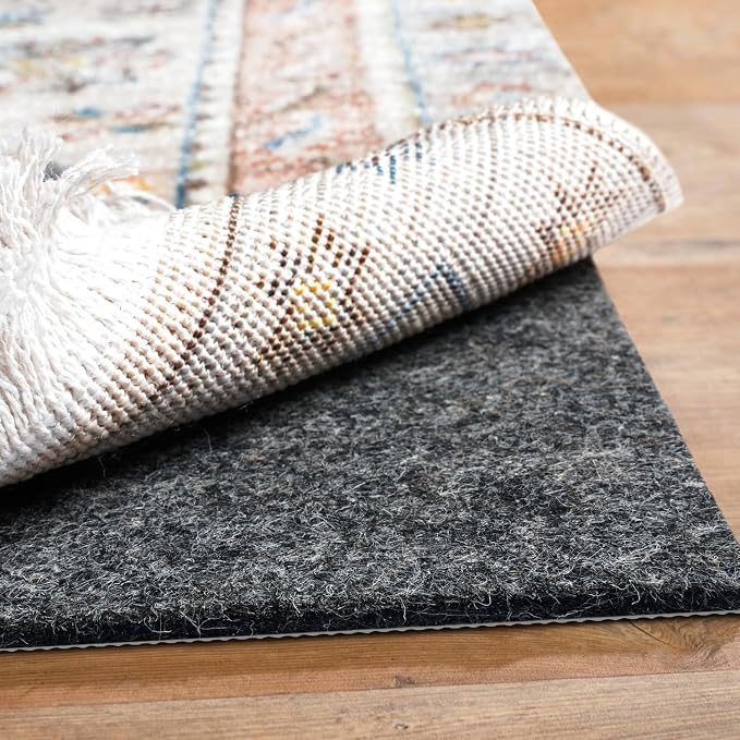 BAGAIL Felt and Natural Rubber Backing Rug Pads 3/8” Thick, 7.5 x 10 Ft Non Slip Carpet Gripper Keep Rugs in Place, Under Area Rug Protective Cushioned Pads, Carpet Runners, Hardwood Floors Protection