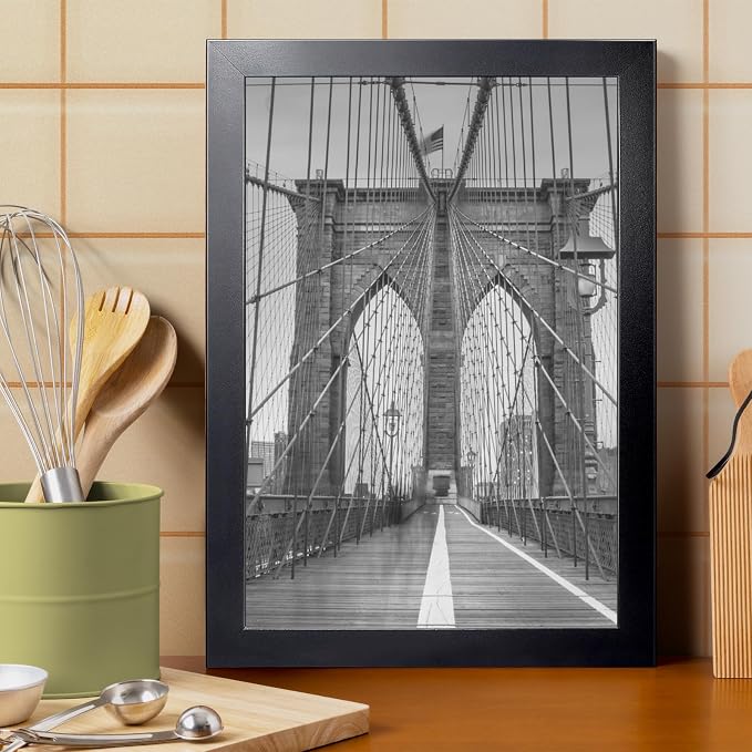 LaVie Home 13 x 20 Picture Frame, 13x20 Poster Frame with High Definition Plexiglass, Horizontal or Vertical Wall Gallery Poster Frames Suitable for Photos, Artworks, Posters, Black 1pc