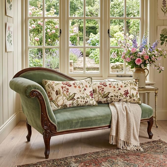 ISAENNE Designer Velvet Throw Pillow Covers,28"x12" Set of 2-Grace A | Pillow Cover,Concealed Zipper Design,Dragonfly Pattern,Sofas,Bedroom,Living Room,Lounge Chairs,All Season Home Decor