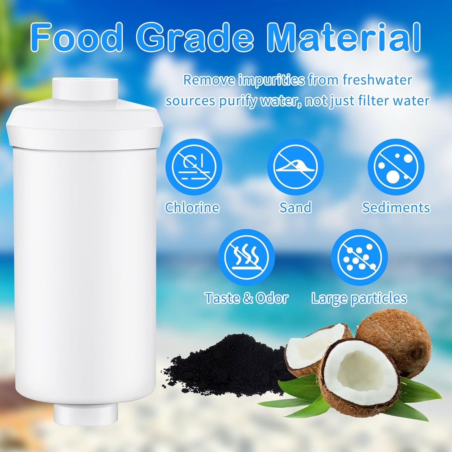 2 Pack Fluoride Water Filter,Replacement for PF-2® Fluoride Filters, Fluoride and Arsenic Filter Compatible with Berkey Gravity Filtration System、 Big、 Travel、 Royal、Imperial and Crown Series