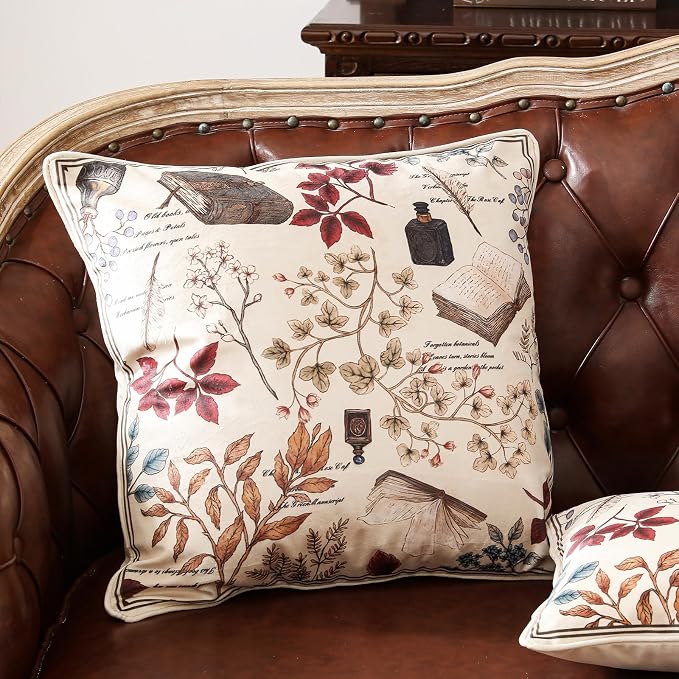 ISAENNE Designer Vintage Velvet Throw Pillow Cover,22"x22"-Xipeia | Pillow Cover,Concealed Zipper Design,Dragonfly Pattern,Sofas,Bedroom,Living Room,Lounge Chairs,All Season Home Decor