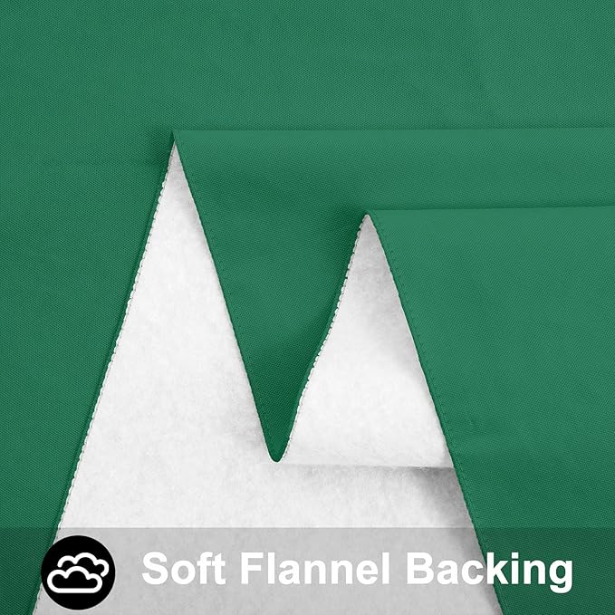 Smiry Rectangle Table Cloth 60x140 Inch, Waterproof Wipeable Vinyl Tablecloths Protector, Oil Spill Proof Plastic Table Cover for Dining, Picnic, Camping, Outdoor, Emerald Green