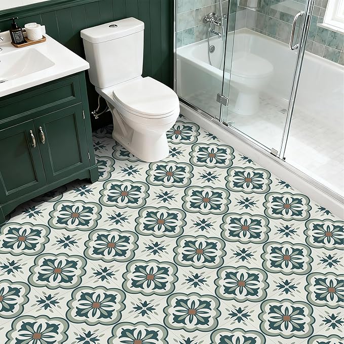Alow 30PCS Peel and Stick Floor Tile, Peel and Stick Flooring Self Adhesive, Waterproof Vinyl Flooring Suitable for Bathroom, Kitchen(11.8x11.8In)