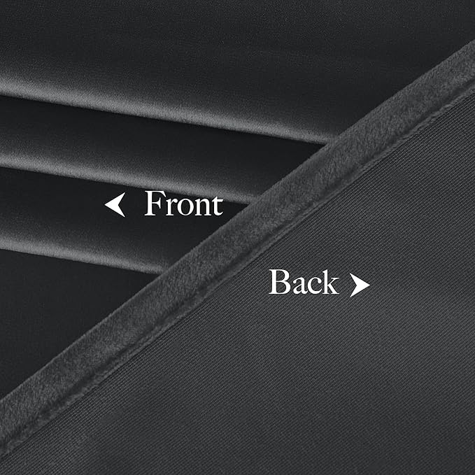 NICETOWN Living Room Grey Velvet Curtains, Sound and Sunlight Reducing Heavy Matt Rod Pocket Drapes/Panels for High Celling Wall (2 Panel Per Pack, 102 inches Long)