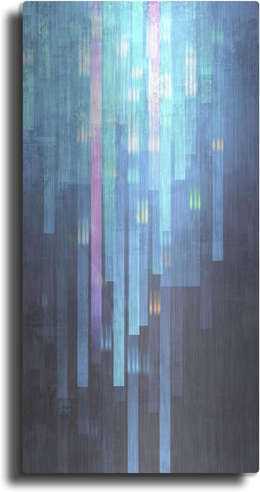 'Geometric 01' by Greg Simanson, Metal Wall Art, 12"x24"