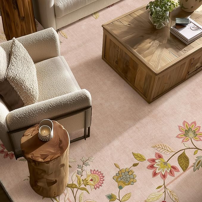 Washable Kitchen Rug Runners for Hallways: 2'6"x8' Entryway Rug Stain Resistant Non Slip Low Pile Soft Living Room Floor Carpet Runners for Bedroom Kitchen Laundry Room Farmhouse Indoor