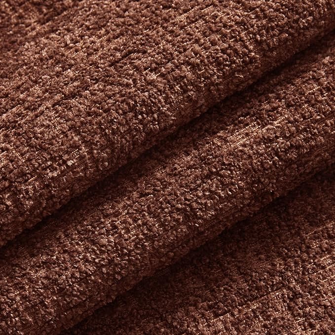 MIULEE Decorative Throw Pillow Covers 18x18 Pack of 2 Terracotta Couch Pillow Covers Fall Soft Cozy Textured Chenille Pillowcases for Home Decor Sofa Living Room Cushion Bedroom