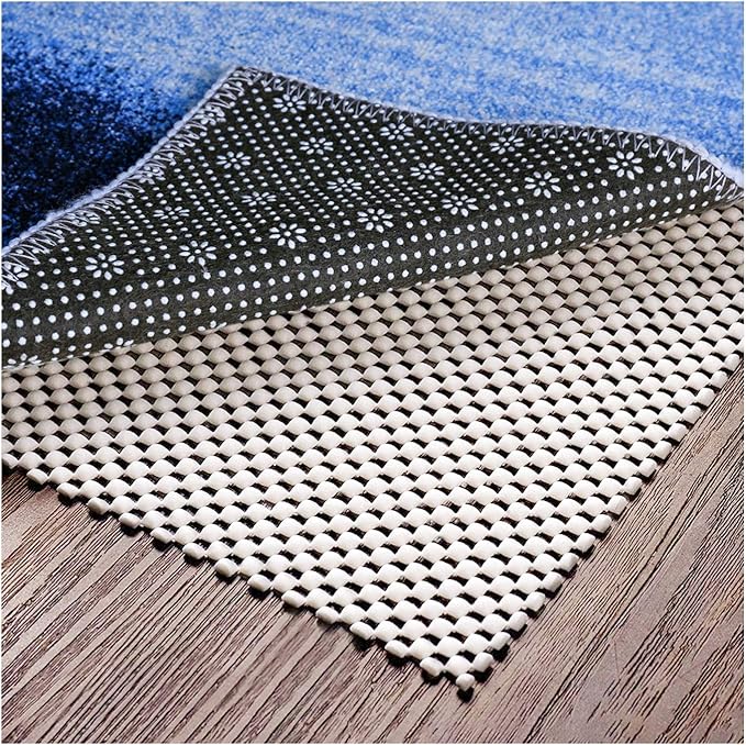 Non Slip Area Rug Pad Gripper - 9X12 Strong Grip Carpet pad for Area Rugs and Hardwood Floors, Provides Protection and Cushion