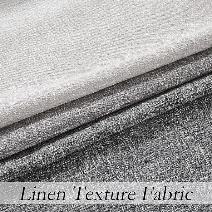 Ombre Light Filtering Door Curtain 100" Extra Wide Gradient Print on Rayon Blend Fabric Window Treatment for Sliding Patio Door with 14 Grommets, Cream White to Light Gray, 100" x 95", 1 Panel