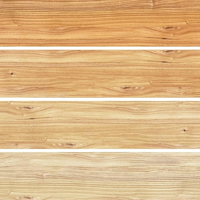 Floating Shelves for Wall, 40"W x 9.3"D x 1.5"H Rustic Solid Elm Wood Wall Shelves, Set of 2 with Invisible Heavy-Duty Metal Bracket, Deep Floating Shelf for Living Room Kitchen, Natural Finish
