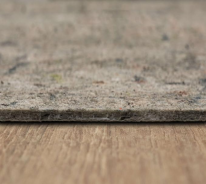 Mohawk Home Non Slip Rug Pad 12' x 15'- 1/4" Thick Felt + Latex Rubber Gripper - Dual Surface Cushion for Hardwood, Carpet, Tile Floors, Made in USA
