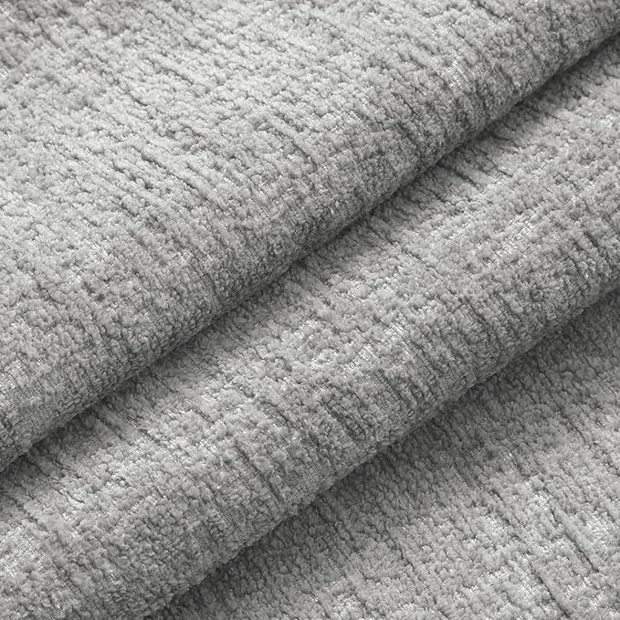 MIULEE Decorative Throw Pillow Covers 24x24 Pack of 2 Medium Grey Couch Pillow Covers Soft Cozy Textured Chenille Pillowcases for Home Decor Sofa Living Room Cushion Bedroom