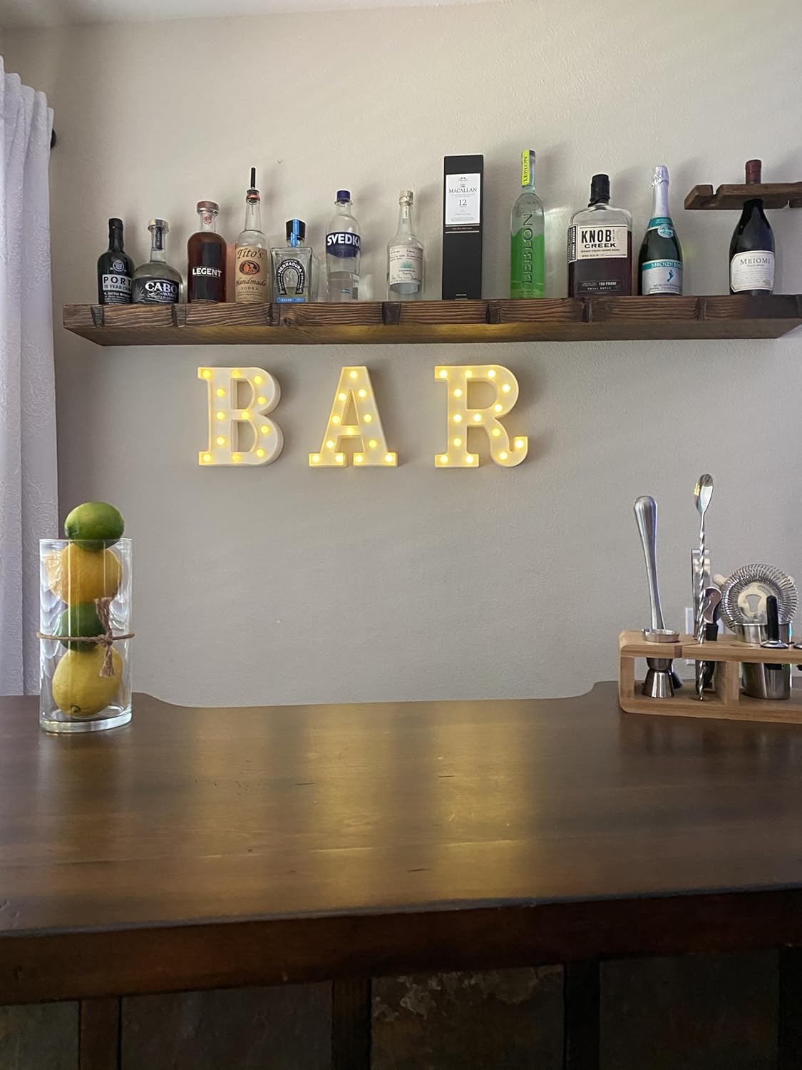 joelsantiques Floating Shelf, Wood Wall Shelf, Natural Wooden Home Decor for Bathroom Kitchen Bedroom, Hanging Mounted Invisible Bracket (Medium Brown, 7" Deep x 72" Wide)