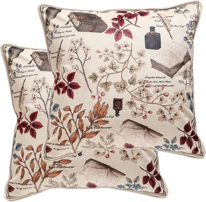 ISAENNE Designer French Velvet Throw Pillow Cover,Set of 2,22"x22"-Xipeia | Pillow Cover,Concealed Zipper Design,Dragonfly Pattern,Sofas,Bedroom,Living Room,Lounge Chairs,All Season Home Decor