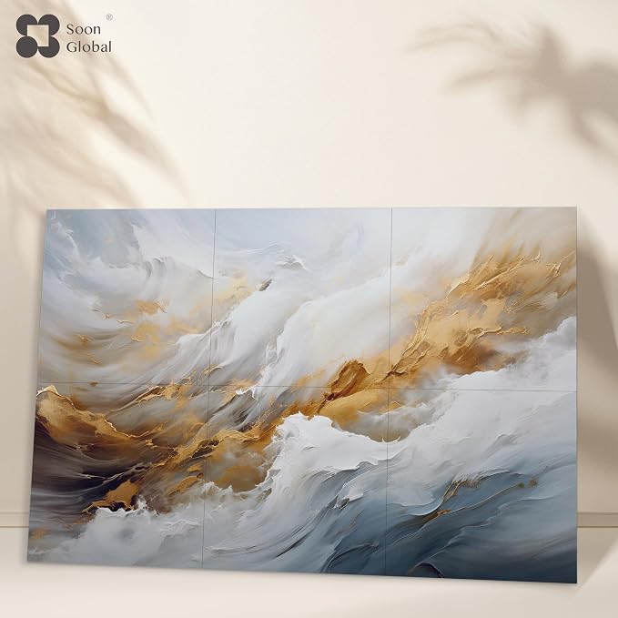 Soon Global Acoustical Wall Panels, 72 X 48 Inches Art Acoustic Panels, Decorative Acoustic Panels, Acoustic Wall Panels, Sound Absorbing Wall Art, Whispers of Serenity