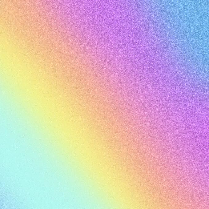 Coavas Stained Glass Window Privacy Film Rainbow Frosted Decorative Static Clings, Opaque Iridescent Prism Window Decals, Sun Blocking Anti-Glare Door Coverings(23.6 x 157.5 Inch, Colorful)