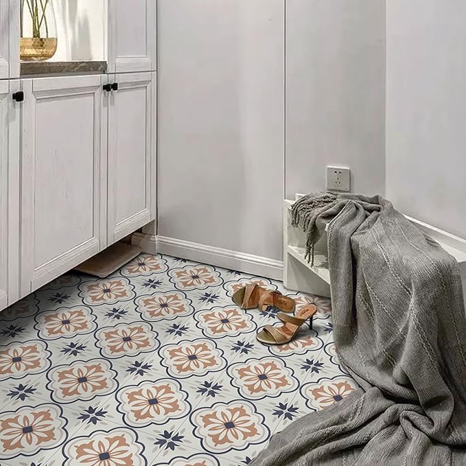 Alow Peel and Stick Floor Tile, Self Adhsive Peel and Stick Flooring, Waterproof and Easy to Install for Bathroom, Kitchen, 11.8 by 11.8In, 30PCS