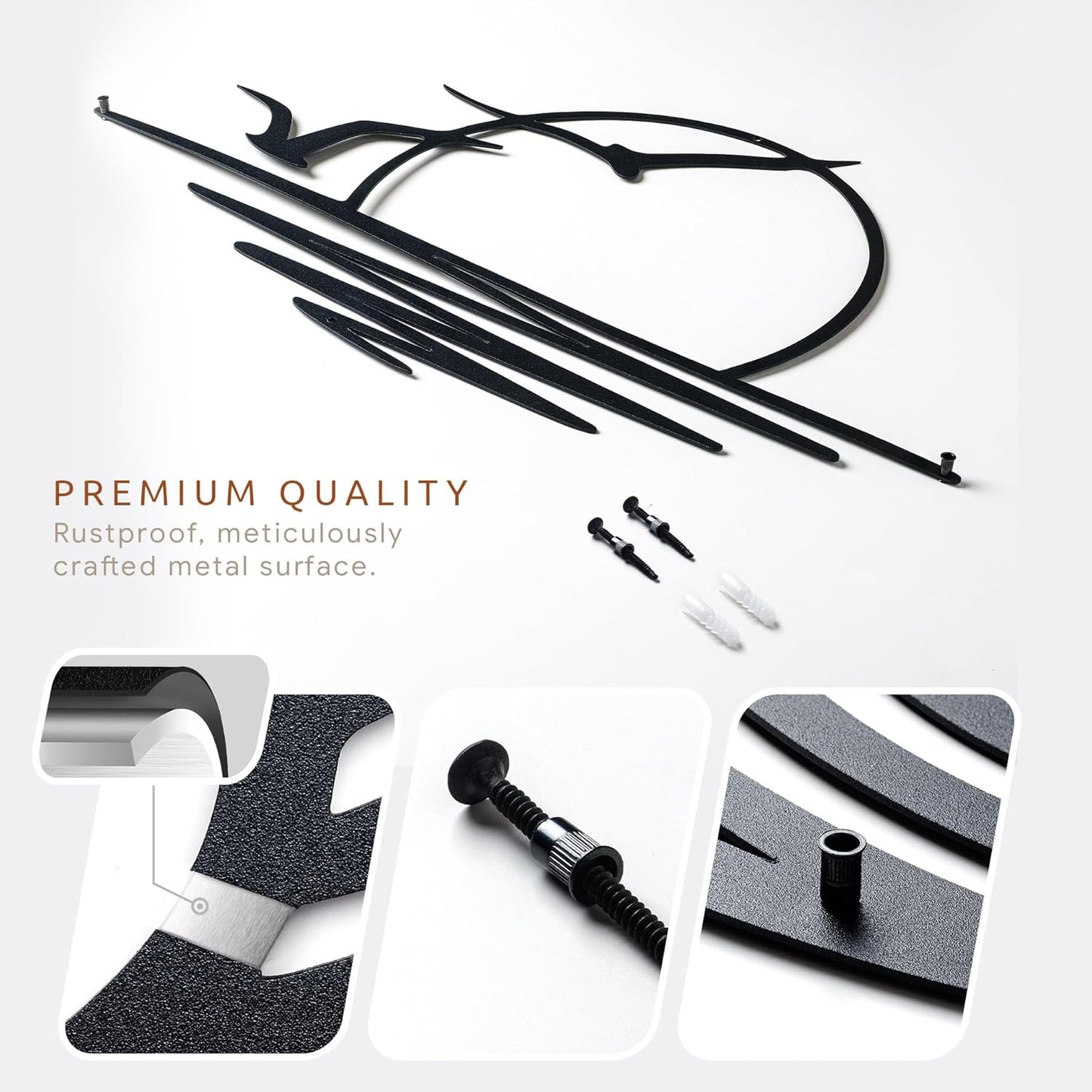 Wita Home Sunset with Seagulls Metal Wall Mounted Art, Handcrafted Metal Home Decor with Static Powder Coating, Eye-Catching Addition to Living Room Decor, Modern Beach Decor for Indoor and Outdoor Spaces, Perfect Housewarming Gift (32 x 16 inches)