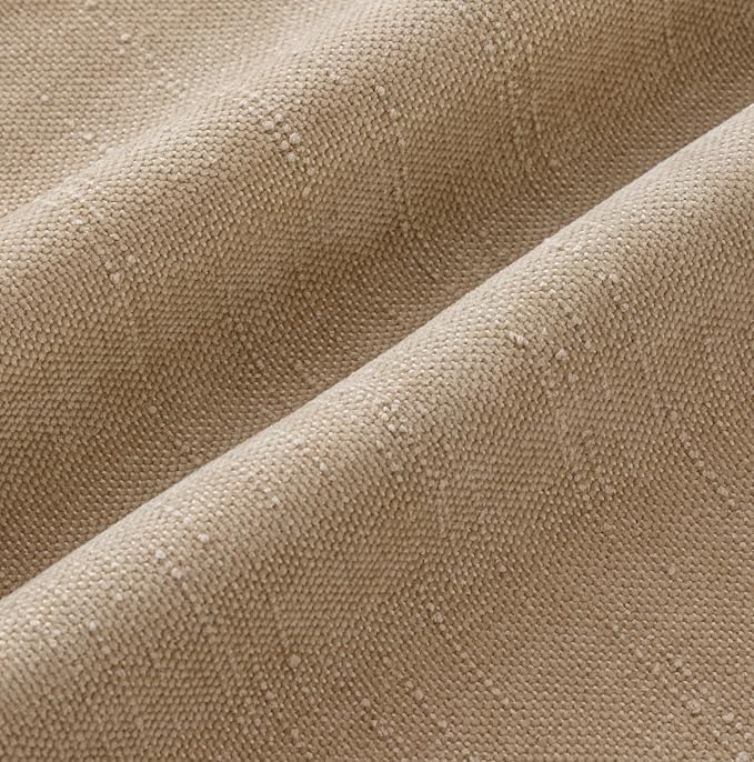 MIULEE Pack of 2 Decorative Throw Pillow Covers Soft Chenille Throw Pillows Solid Textured Cushion Covers for Couch Sofa Bedroom Living Room 18x18 Inch,Starfish Khaki Camel