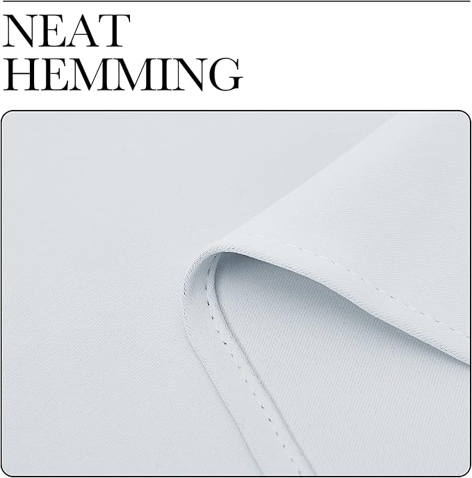 NICETOWN Room Darkening Draperies Curtains Panels, Window Treatment Thermal Insulated Grommet Room Darkening Curtains/Drapes for Bedroom (Greyish White, 2 Panels, 42 by 68)