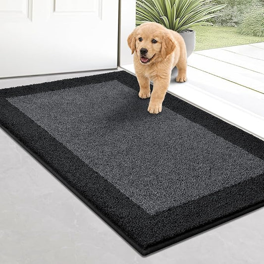 Indoor Door Mat 20" x 32", Washable Kitchen Rug, Non Slip Entryway Rug for Floor, Absorbent Entrance Throw Rug for Laundry, Bathroom, Door