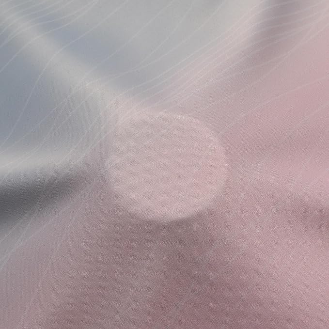 Estelar Textiler Pink and Grey Blackout Curtains 54 Inch Length, Light Blocking Gradient Drapes for Bedroom, Room Darkening Thermal Insulated Grommet Ombre Curtains for Bathroom,42Wx54L,2 Panels