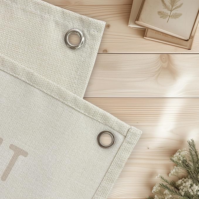 These Are The Good Old Days Sign, Linen Canvas Wall Hanging Flag, Trendy Retro Nostalgic Inspirational Banner for Room