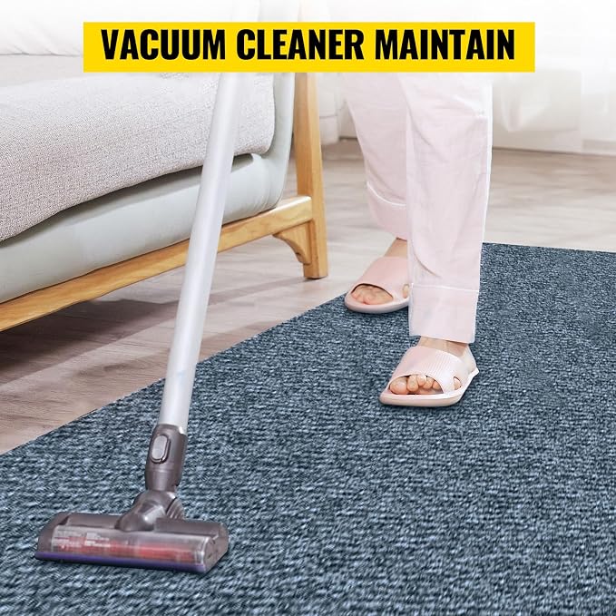 Happybuy 6 ft x 18 ft Grey Marine Carpet for Boats Waterproof - 0.18" Thick Indoor Outdoor Rug Carpet Roll for Home Patio Porch Deck