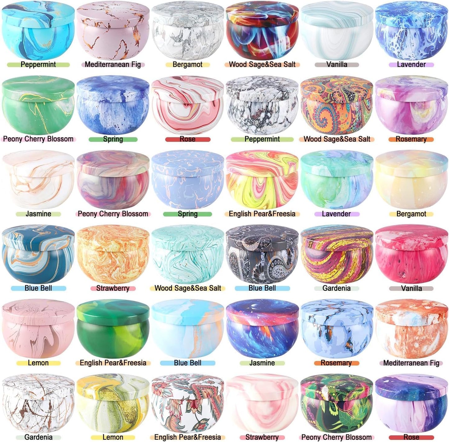 36 Pack Scented Candles Set for Home, Relaxing Stress Relief, Aromatherapy - Natural Soy Wax and Fragrance - Gifts for Women, Mom, Best Friend, Wife, Birthday