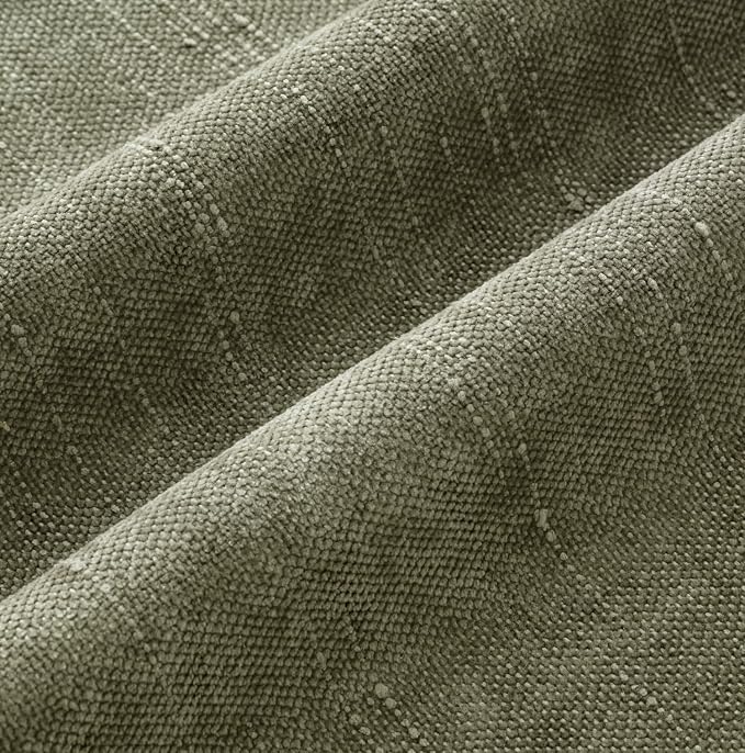 MIULEE Pack of 2 Decorative Throw Pillow Covers Soft Chenille Christmas Throw Pillows Solid Textured Cushion Covers for Spring Couch Sofa Bedroom Living Room 20x20 Inch, Olive Green