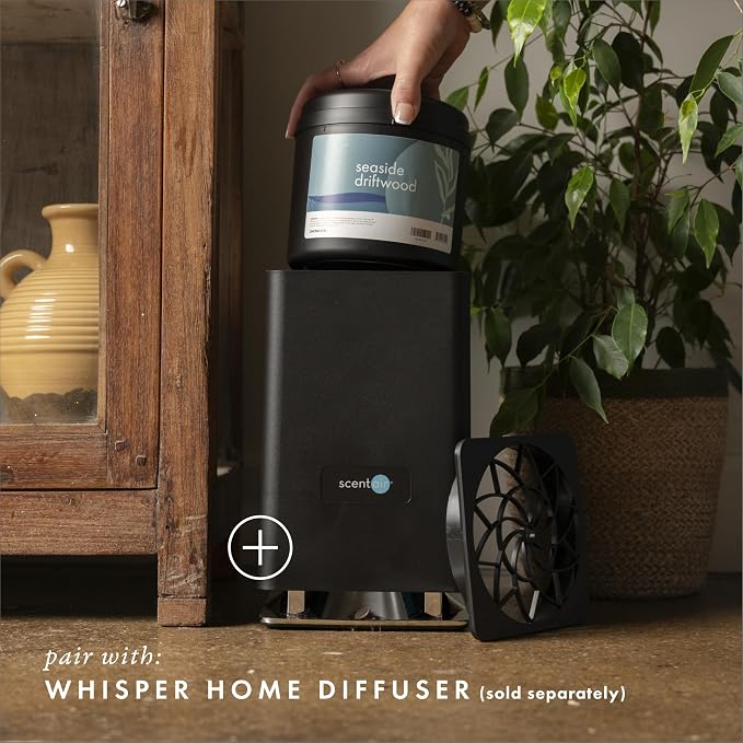 ScentAir Whisper Essential Monthly Plug-in Refill, Seaside Driftwood | Fragrance Diffuser Cartridge Refill for Home and Office