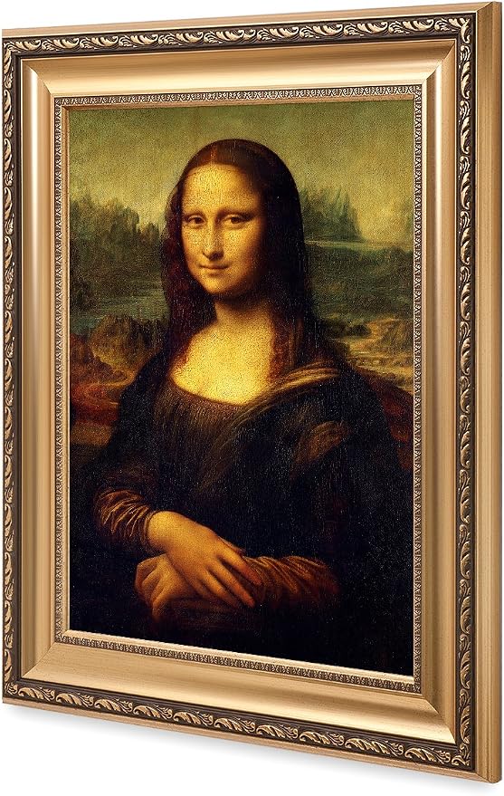 DECORARTS - Mona Lisa by Leonardo DaVinci. The World Classic Art Reproductions. Giclee Print& Museum Quality Framed Art for Wall Decor. Framed size: 20.75x28.75