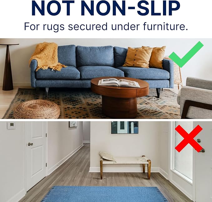 RUGPADUSA - Basics - 8'4" x 11'4" - 3/8" Thick - 100% Felt - Protective Cushioning Rug Pad - Safe for All Floors and Finishes Including Hardwoods