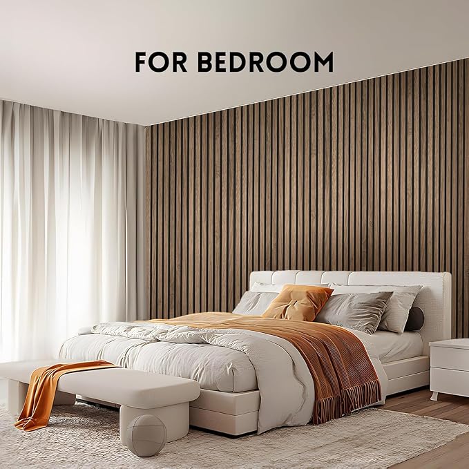 RITOLLO Wood Panels for Wall 4.92"×7.68" Acoustic Panels for Interior Wall Decor, 3D Wood Slat Wall Panel/Fluted Sound Absorbing Panel - 8 Color Samples 8 Pack