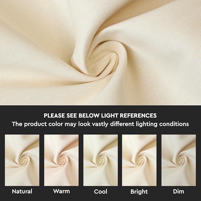 Encasa XO Throw Pillow Covers 18x18 in Set of 10 Natural | No Inserts | Cotton Pillow Covers for Living Room, Bed, Sofa, Couch | Decorative Cushion Covers with Improved Zipper
