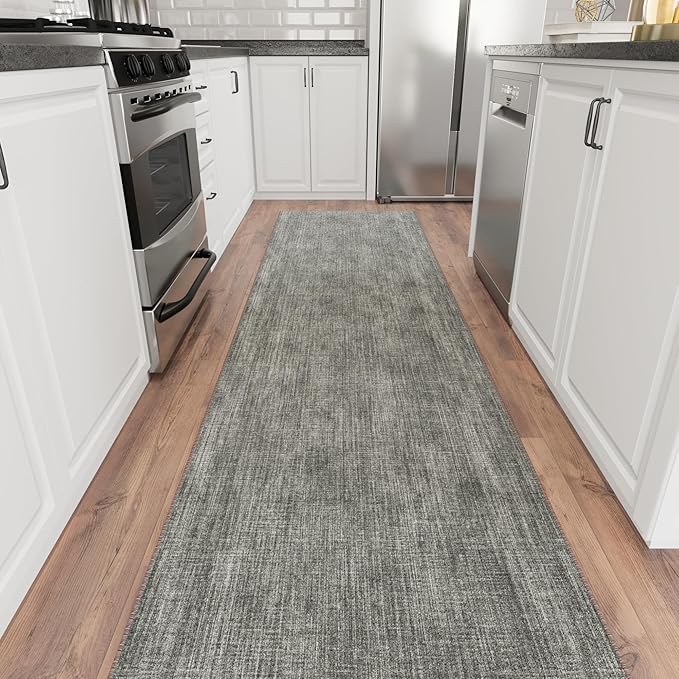 Ottomanson Aisle Runner Rug 2'7" x 50' – Soft Non-Slip Rug, Low Pile Carpet for Hallways, Events, Churches & Extra-Long Indoor Spaces, Solid Brown