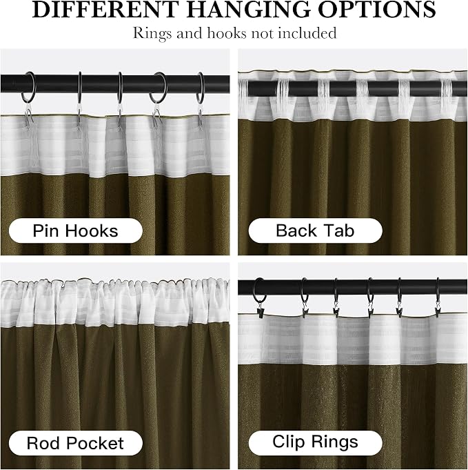 RYB HOME Mustard Yellow Velvet Curtains 96 inches, Back Tab Soft Fabric Room Darkening Thermal Insulated Luxurious Home Decor Curtains for Living Room Bedroom, W 52" x L 96", 2 Panels Set