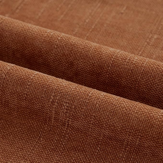 MIULEE Textured Pillow Covers 26x26 Inch Pack of 2,Dark Rust Soft Thick Euro Solid Decorative Chenille Throw Pillows Neutral Farmhouse Cushion Covers Modern Home Decor for Bed Couch Living Room