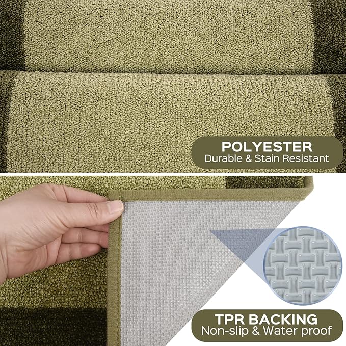 Machine Washable Kitchen Rug 24" x 70", Non Slip Kitchen Mat for Floor, Absorbent Entrance Runner Rug for Bedroom, Hallway, Bathroom, Door (Roll Packing)